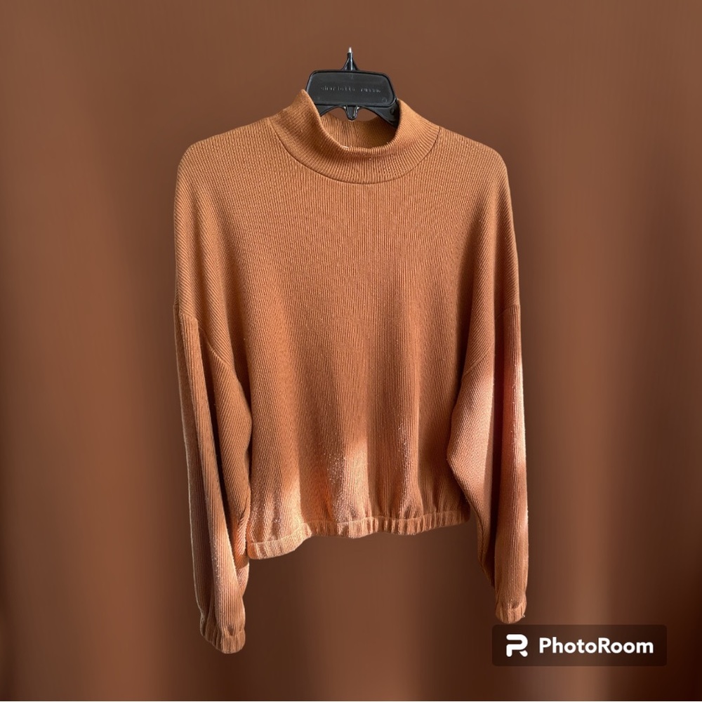 Brown Turtleneck Sweater